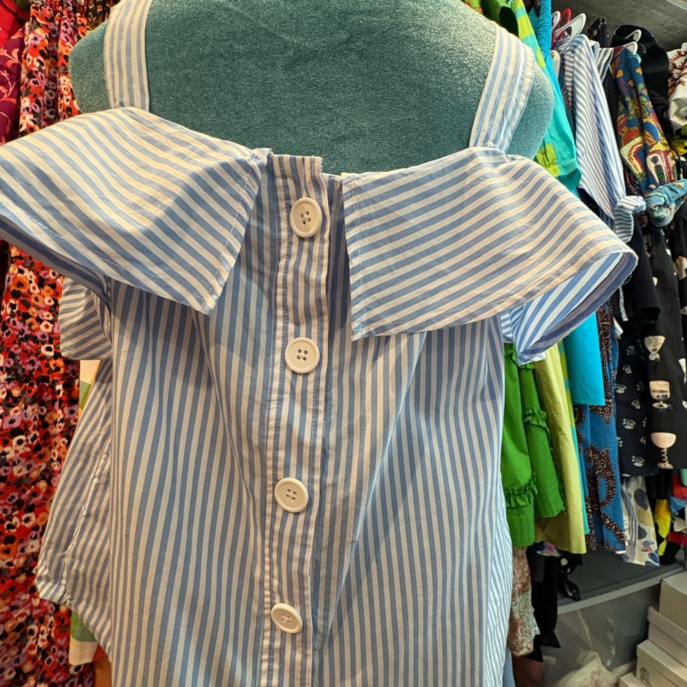 Blue Striped Top - Picture 2 of 3